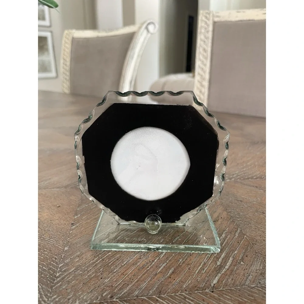 Vintage Framed Virgin Mary‎ Glass Embellished Photo Frame 4x4